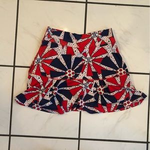 Pickle ball Bella Patriotic USA United We Dink Skort size 2